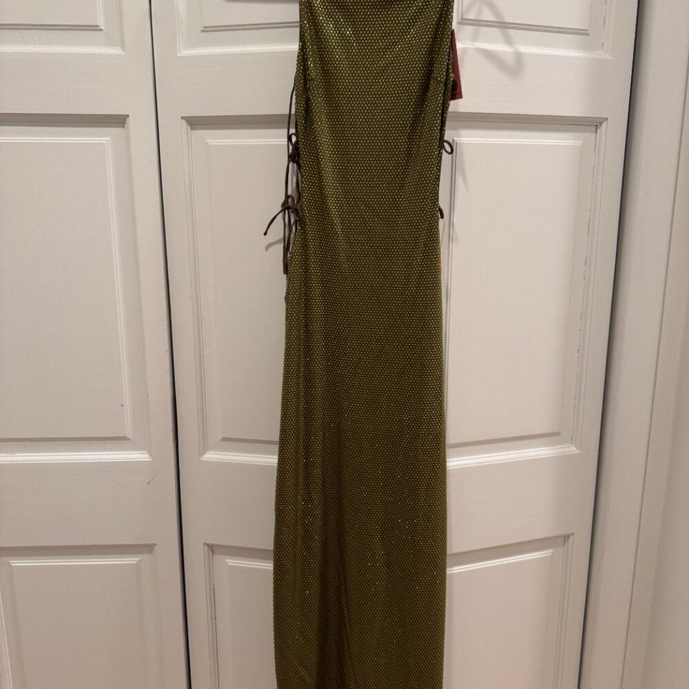 Cult Gaia Chantal Gown in Advieh (Olive Green) - Tags On, Never Been Worn